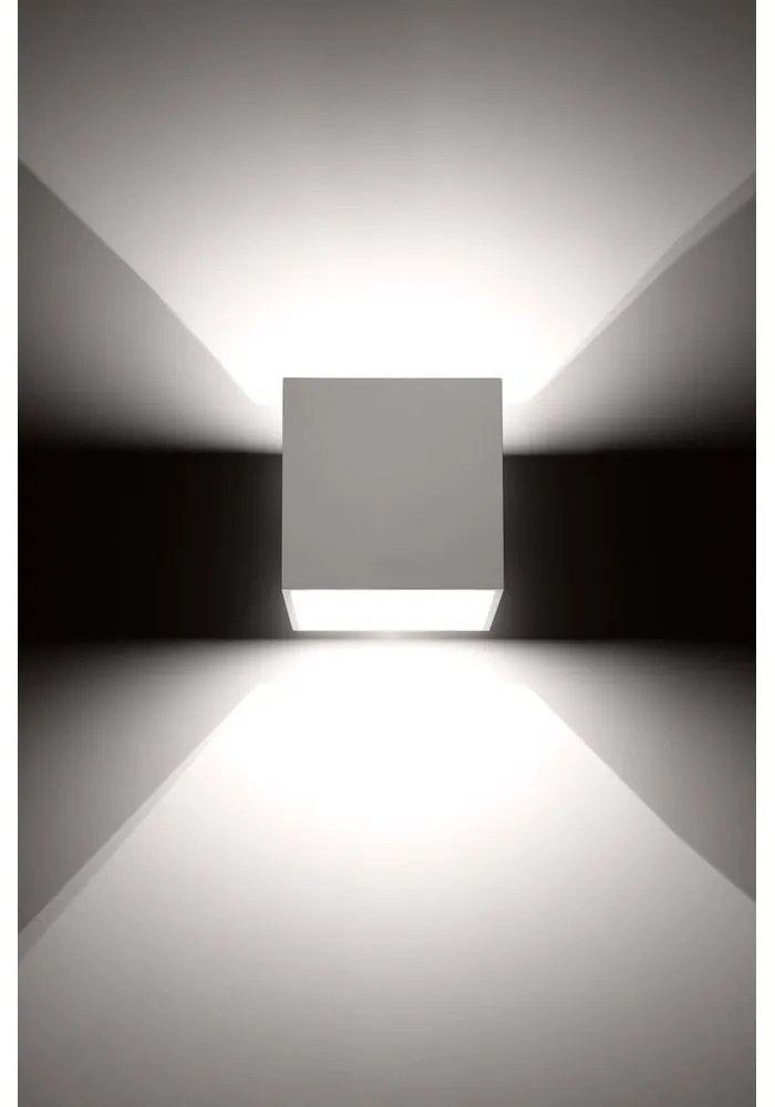 Biały kinkiet Geo – Sollux