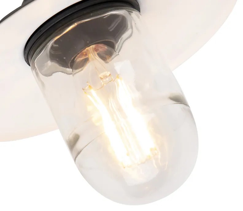 Zewnetrzna Lampa ścienna zewnętrzna czarna IP44 - MunichPrzemysłowy Oswietlenie zewnetrzne