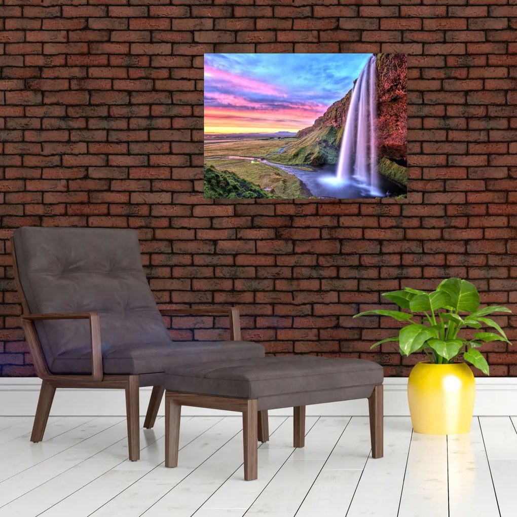Obraz - Wodospad Seljalandsfoss (70x50 cm)