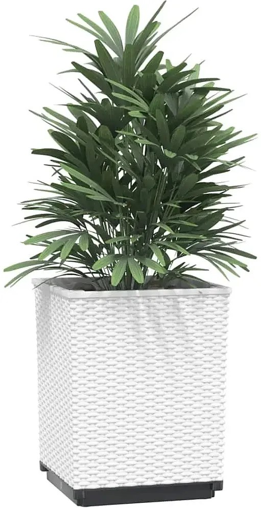 Zestaw 2 białych donic ogrodowych K9-Z16