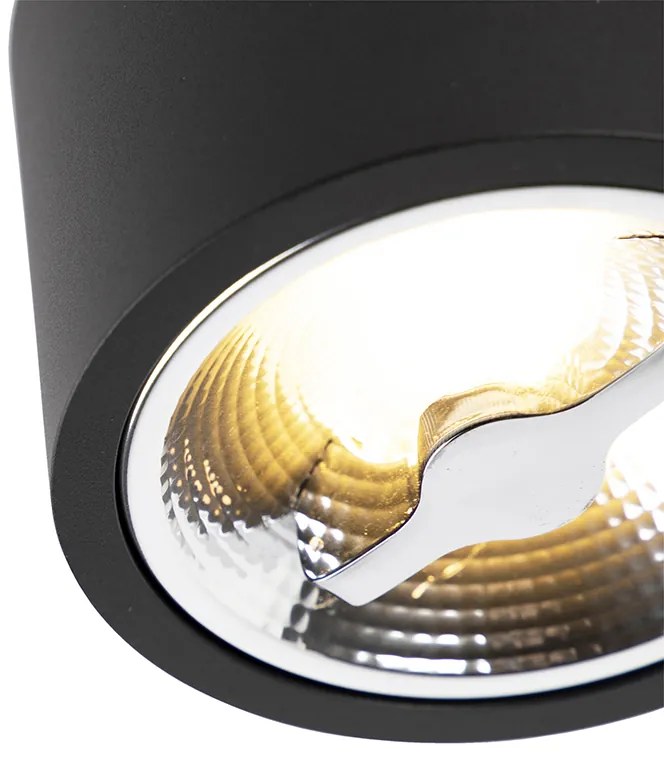 Nowoczesny Plafon / Reflektorek / Spot / Spotow / Lampy sufitowe reflektor czarny AR111 w komplecie z LED - Expert Nowoczesny Oswietlenie wewnetrzne