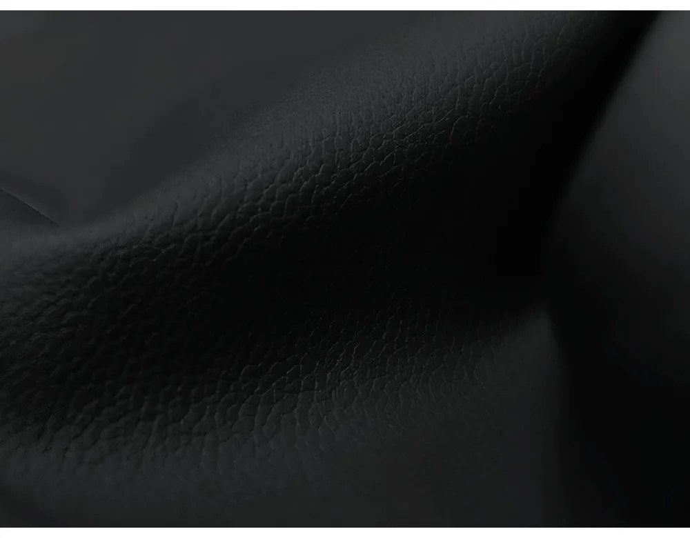 Czarna sofa z imitacji skóry 255 cm Aloha – Makamii