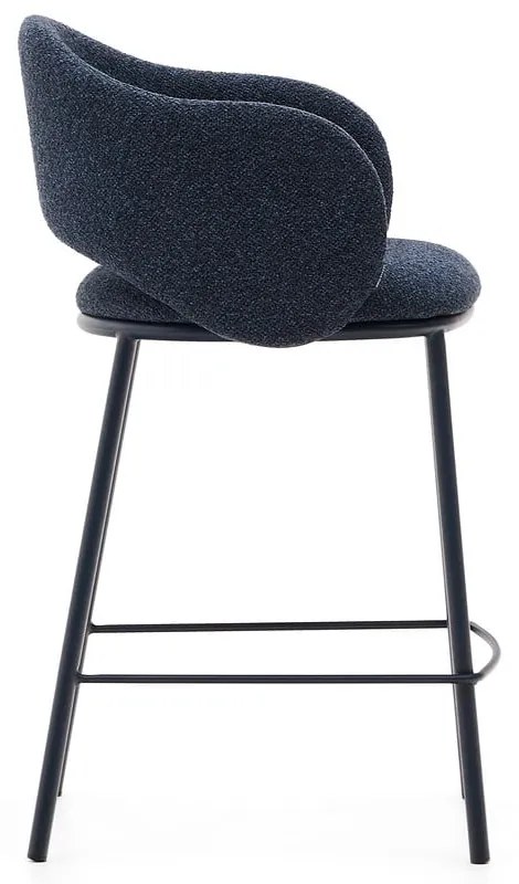 Ciemnoniebieski hoker (wysokość siedziska 65 cm) Maina – Kave Home