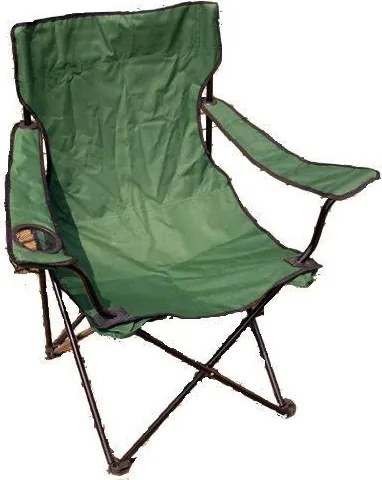 Kampingowe krzesło składane z miejscem na napoje