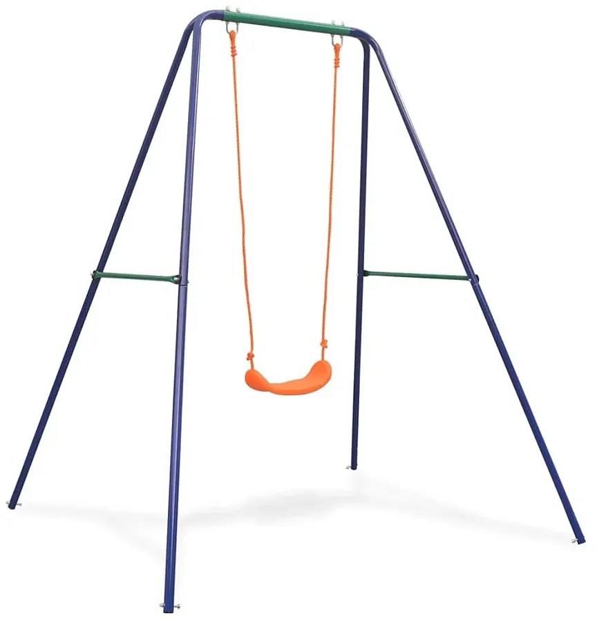 Kolorowa huśtawka stojąca ogrodowa dla dzieci D1-F18