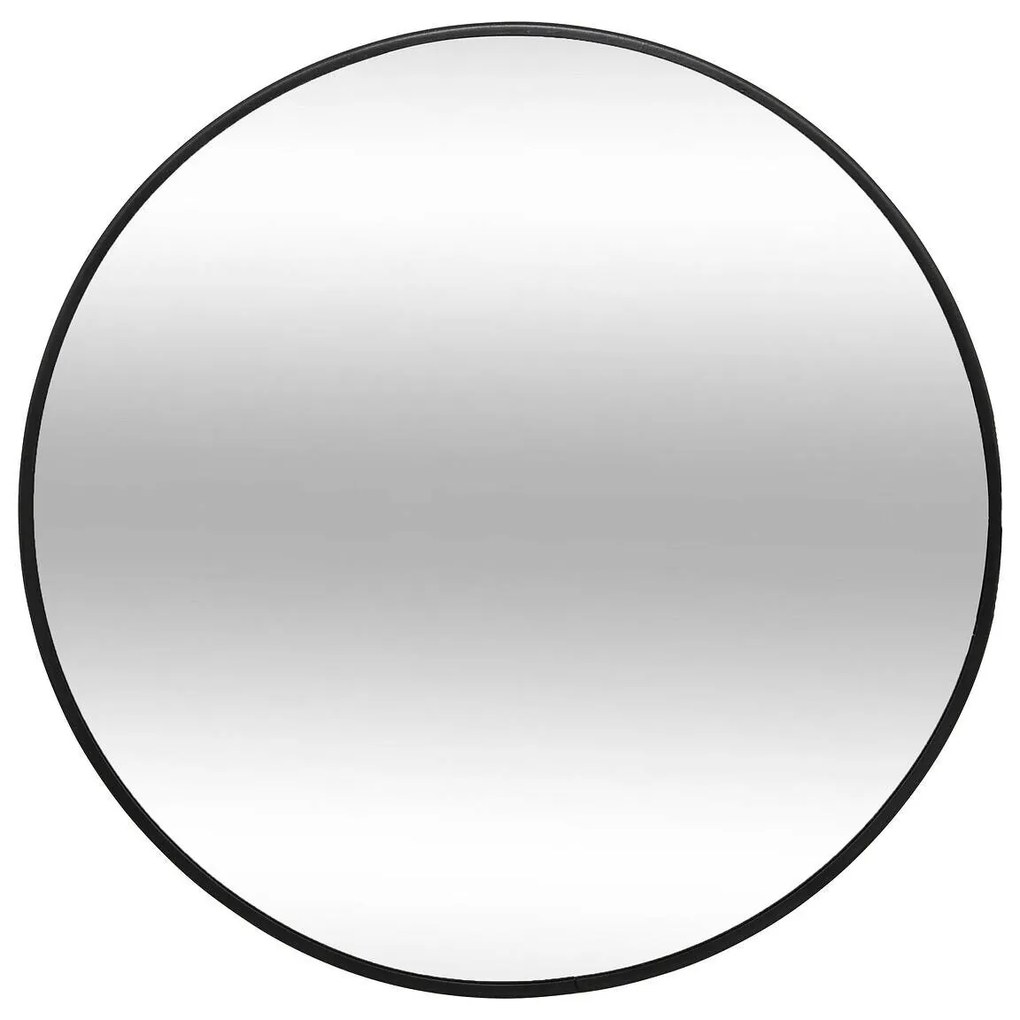 Okrągłe lustro w metalowej ramie, Ø 38 cm