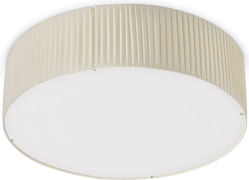 Lampa sufitowa VORADA w stylu nowoczesnym - ?r. ø60 cm - LED COB AC 25W - 3540 lm Y 3K - IP20 - syntetyczny plisowany klosz wst?gowy - stal i be?