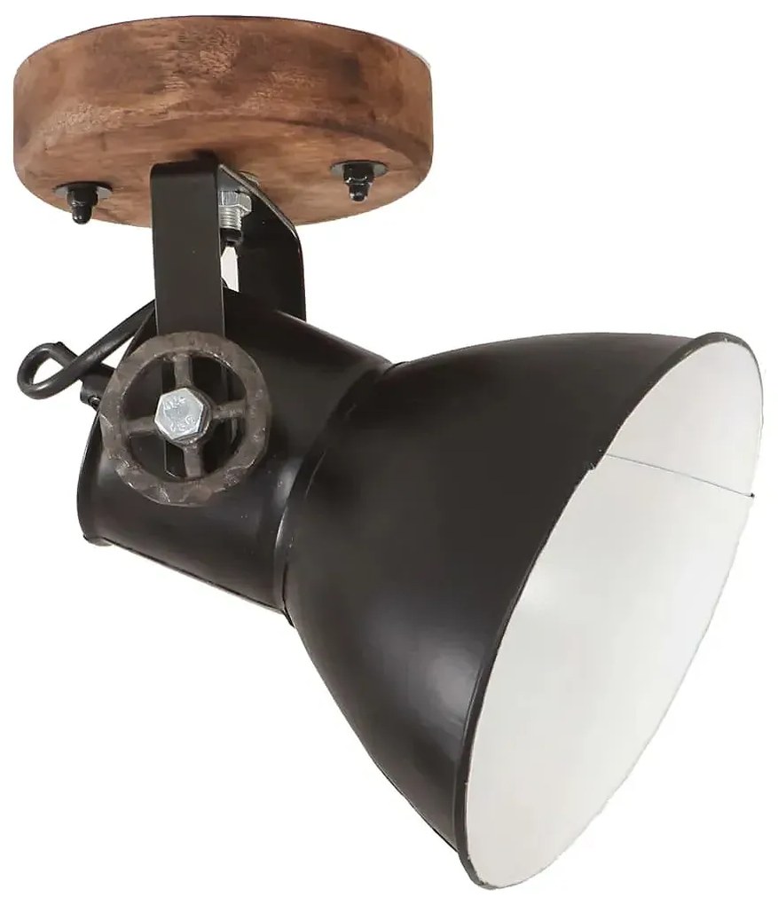Czarne industrialne lampy ścienno sufitowe S6-S27