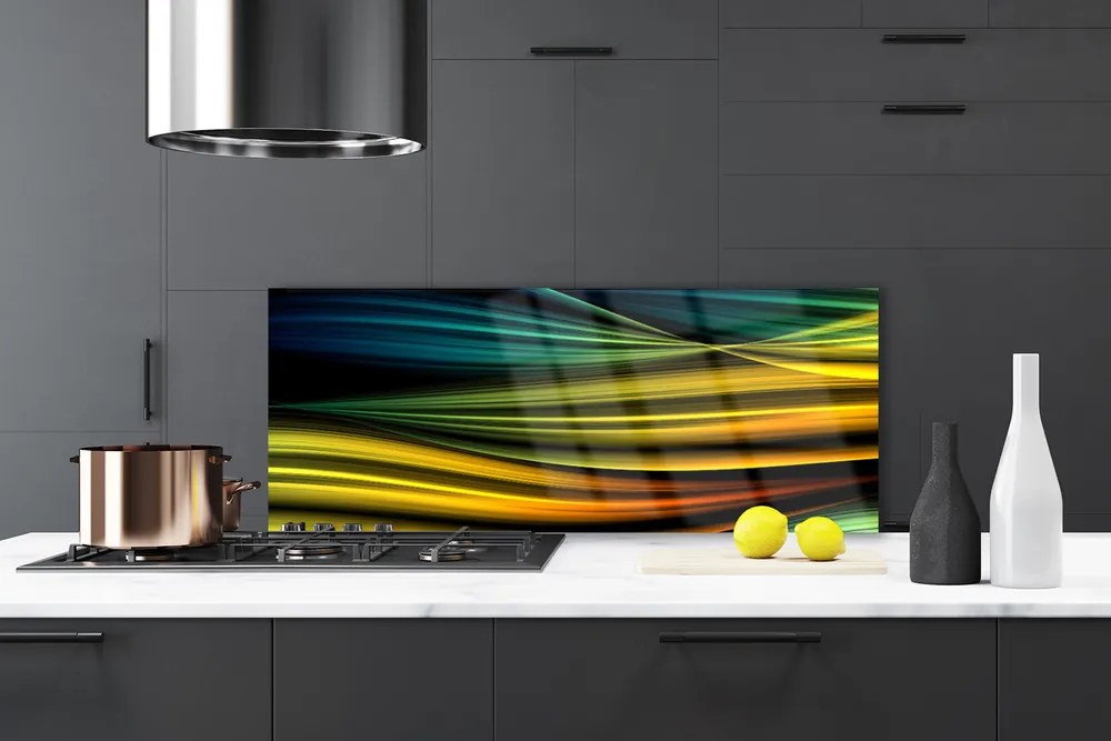 Panel Szklany Modernistyczny Akcent Graficzny