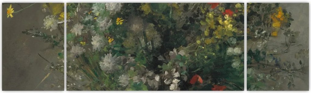 Obraz - Auguste Renoir,  Flowers in a Vase, reprodukcje (170x50 cm)