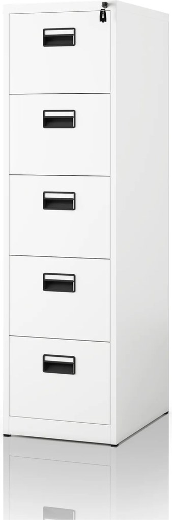 Szafa kartotekowa metalowa biała: SARA V5, 460 x 1625,5 x 600 mm