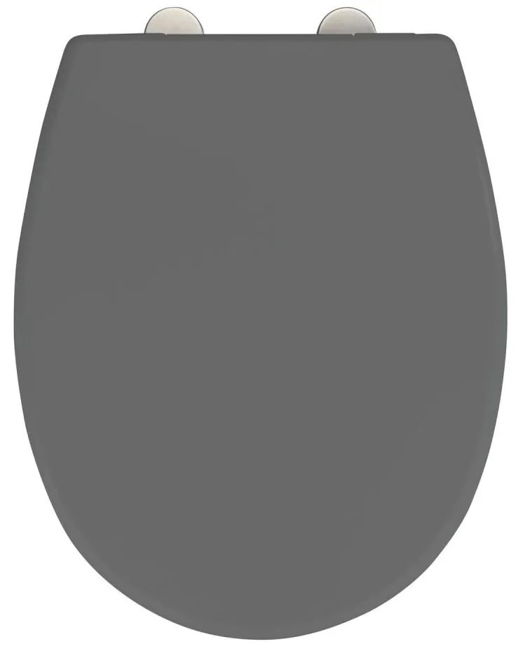WENKO 24572100-WC deska sedesowa VORNO NEO 46x37 cm szara/srebrna
