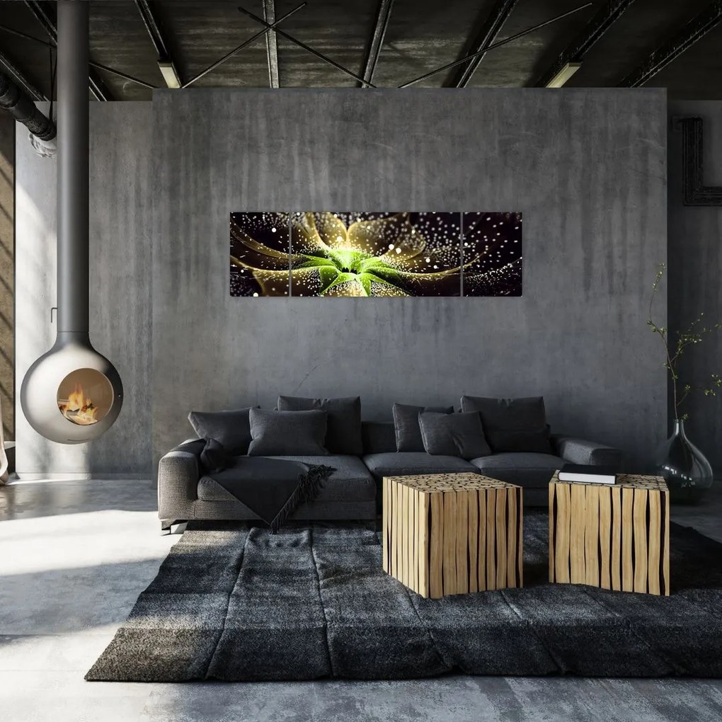 Obraz - Szczegół kwiatu (170x50 cm)