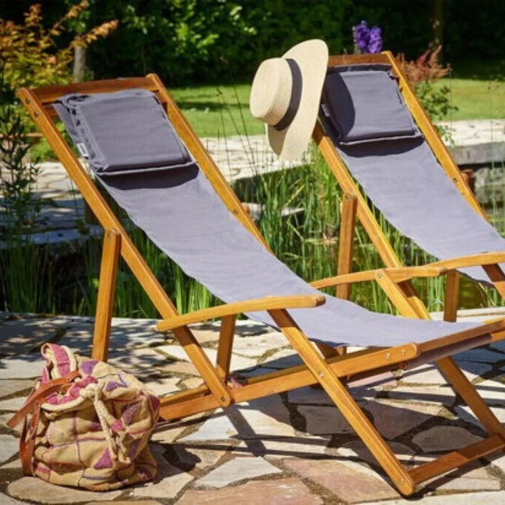 Leżak ogrodowy SIENA, 65x87x102cm, antracytowa Jurhan