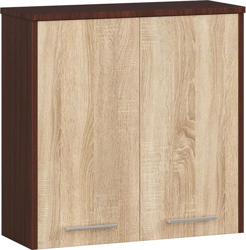 Wisząca szafka łazienkowa wenge + dąb sonoma Z1-L32