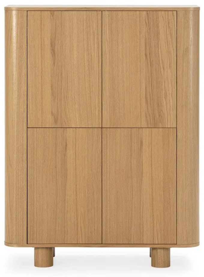 Szafka w dekorze dębu w naturalnym kolorze 100x133x40 cm Padoc – MOME