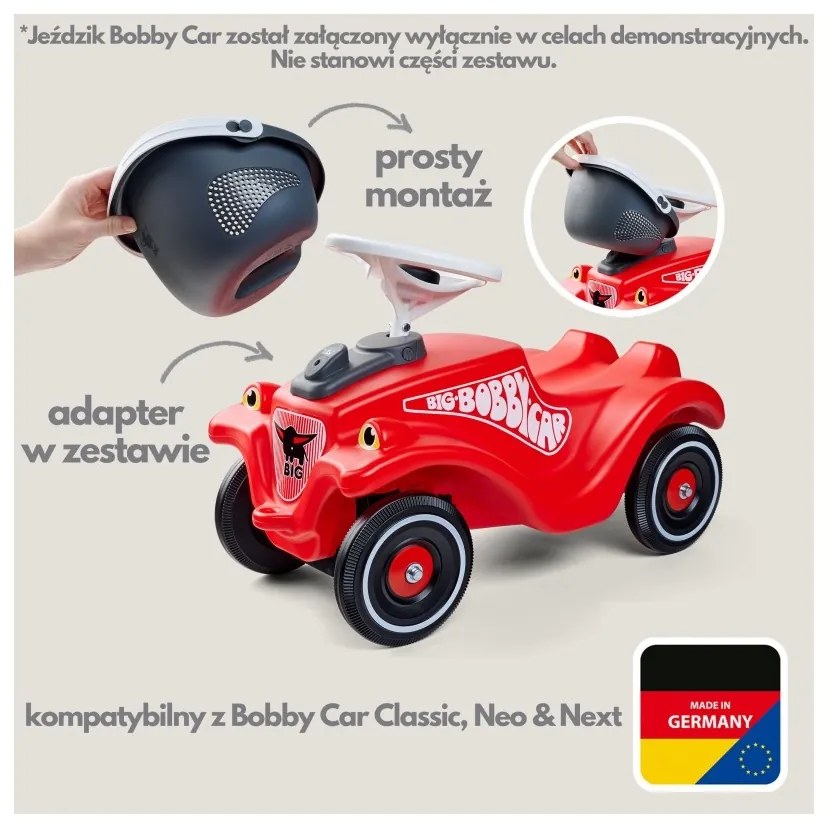 Big koszyk do jeździków bobby car
