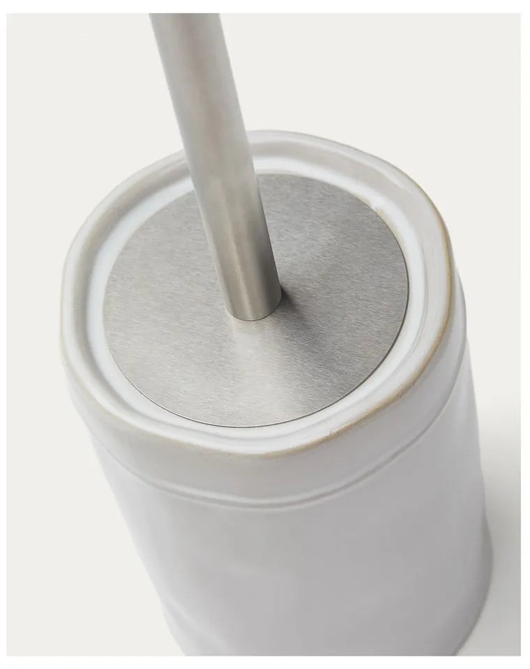 Kremowa ceramiczna szczotka do WC Savel – Kave Home