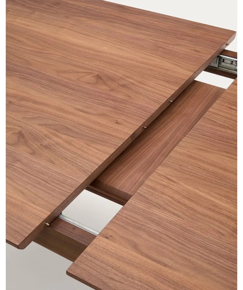 Rozkładany stół z dodatkowym blatem w dekorze orzecha 100x200 cm Elan – Kave Home
