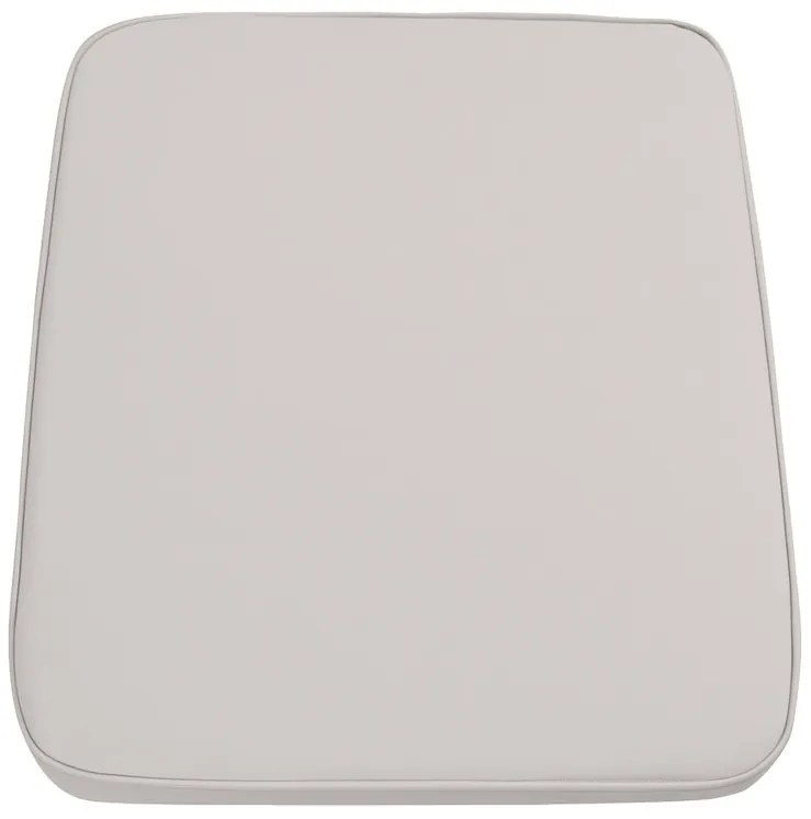 Poduszka na krzesło ogrodowe VIREON 44x45 cm, kolor kości słoniowej