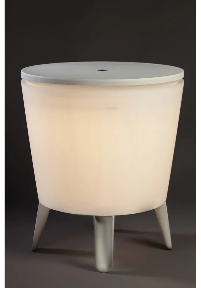 Okrągły stolik ogrodowy z pojemnikiem na lód 49.5x49.5 cm Illuminated cool – Keter