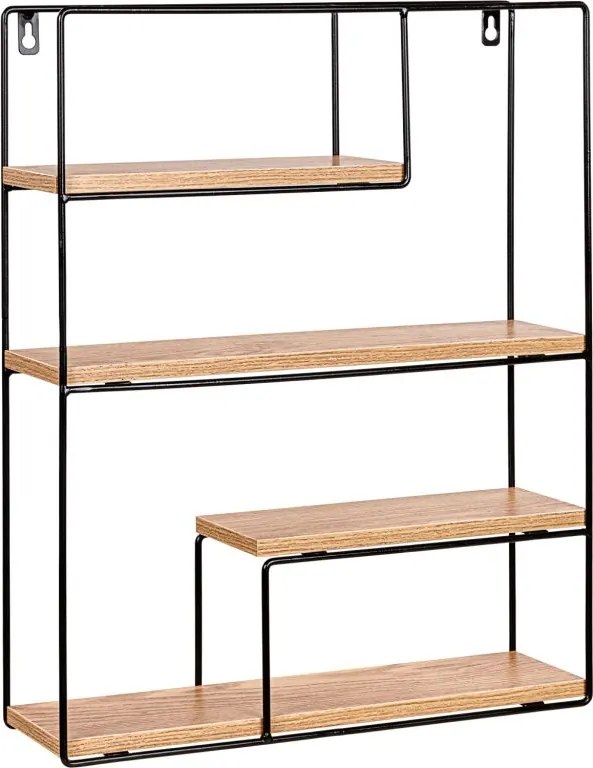 STILISTA Półka ścienna, św. drewno, 40 x 49,5 x 11,5 cm