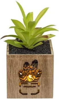 Sztuczna roślina w doniczce z oświetleniem LED 7,5x15 cm