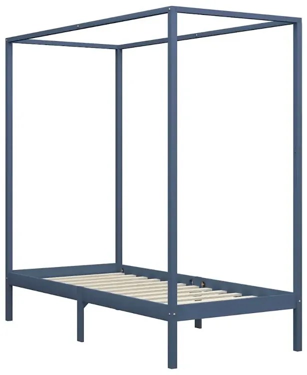 Szare pojedyncze łóżko 90x200cm L0-K50