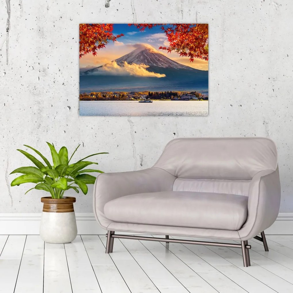 Obraz na szkle - Japonia, Góra Fuji (70x50 cm)