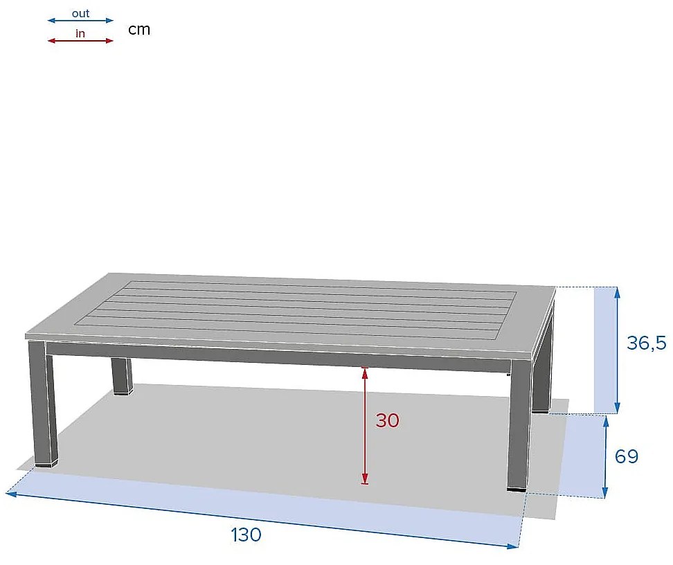 Komplet aluminiowy dla 5 osób TANZANIA