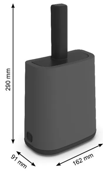 Szufelka ze stojakiem 9x16 cm Biala – Rotho