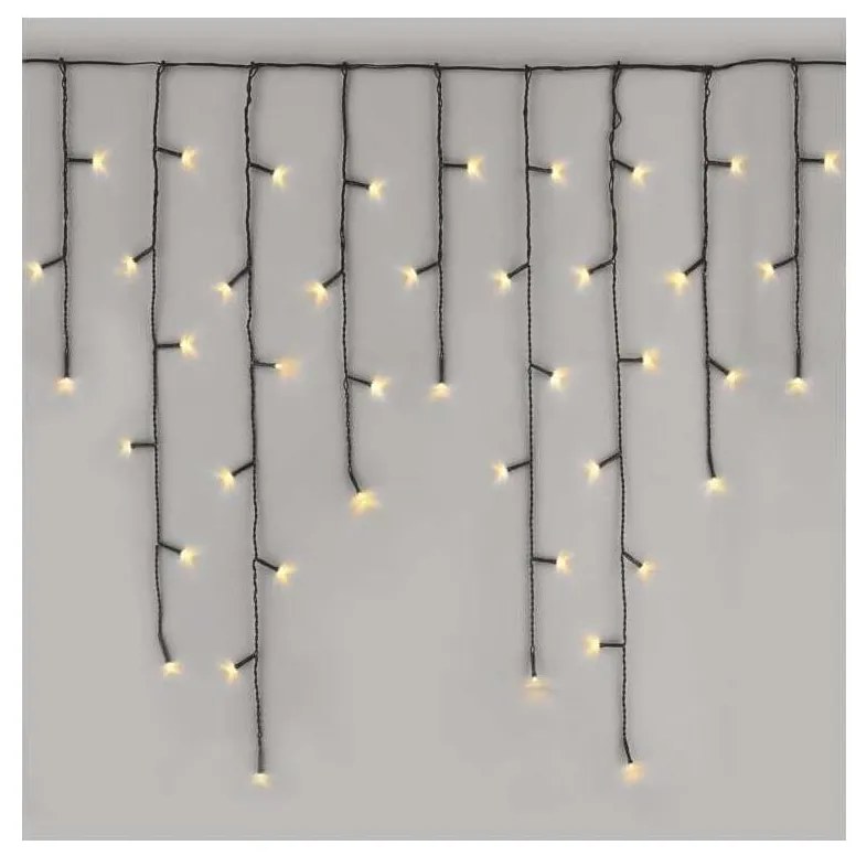 LED Zewnętrzny łańcuh bożonarodzeniowy 600xLED/8 trybów15m IP44 ciepła biel