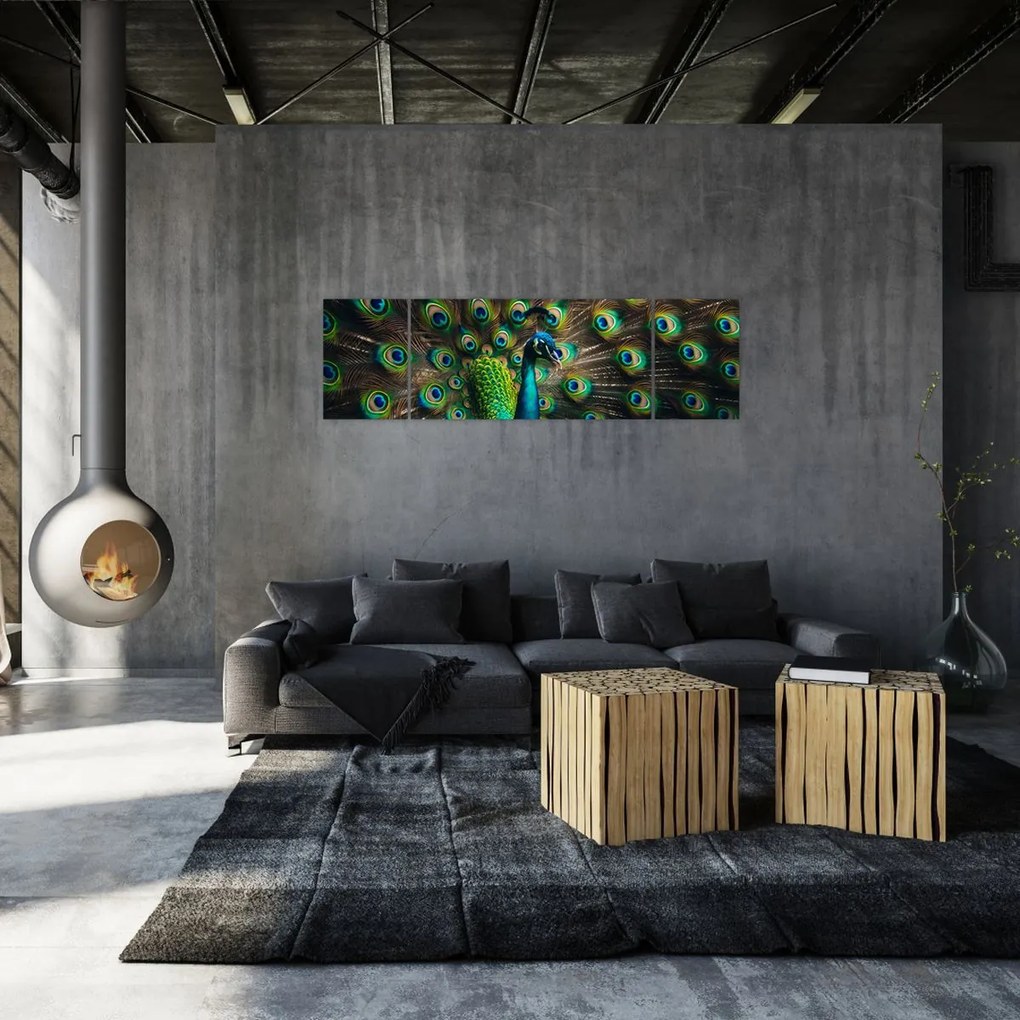 Obraz – Paw (170x50 cm)