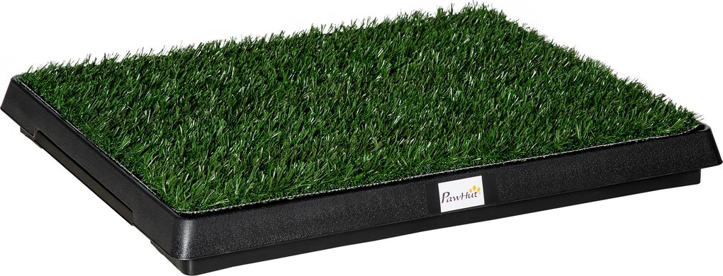Toaleta dla szczeniąt PawHut z sztuczną trawą, 63 x 51 x 6 cm