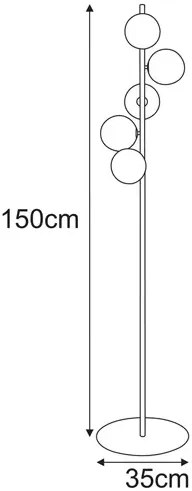 Podłogowa lampa grafitowa F8-R85