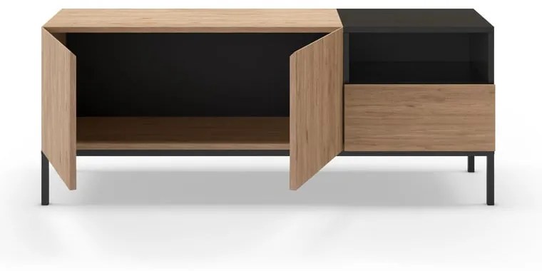 Szafka pod TV w naturalnym kolorze 140x55 cm Cailin – Marckeric