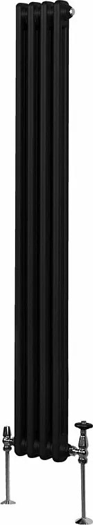 Tradycyjny grzejnik 2-kolumnowy - 1800 x 202 mm - czarny
