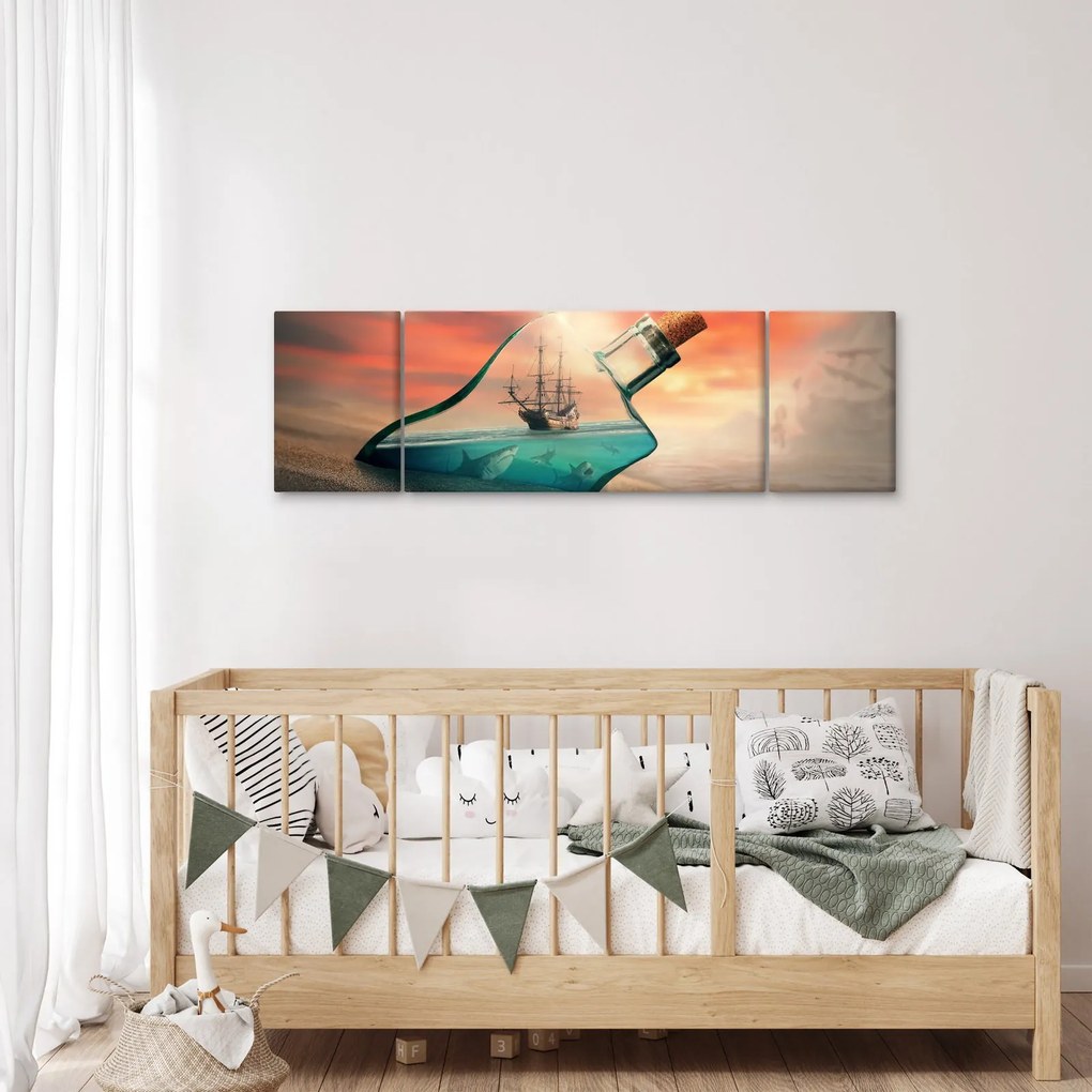 Obraz - Życie w butelce (170x50 cm)
