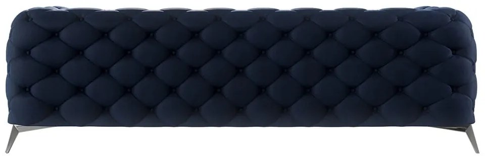 Ciemnoniebieska aksamitna sofa 243 cm Chelsea – Ropez
