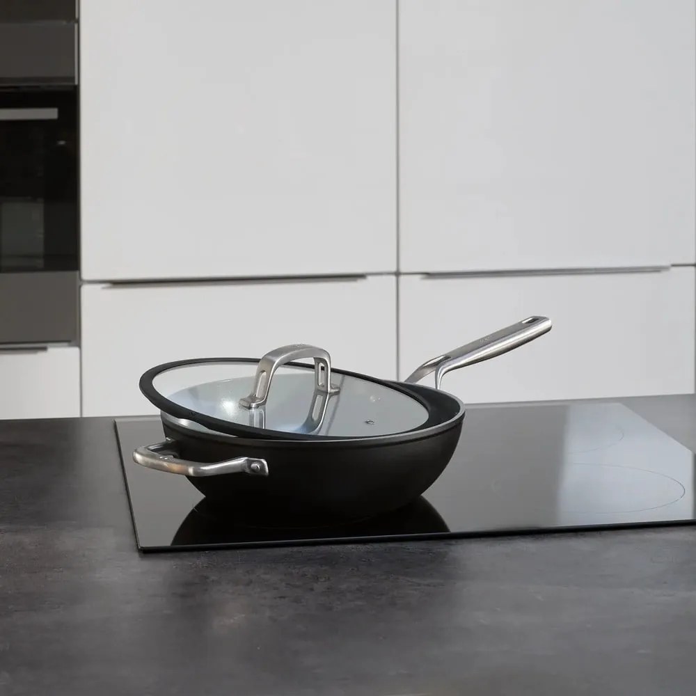 Patelnia z pokrywką/z powłoką ceramiczną wok ø 28 cm Meda 3.0 – FABINI