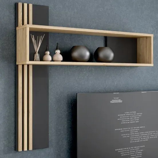 Półka drewniana ścienna dąb mauvella C5-K77