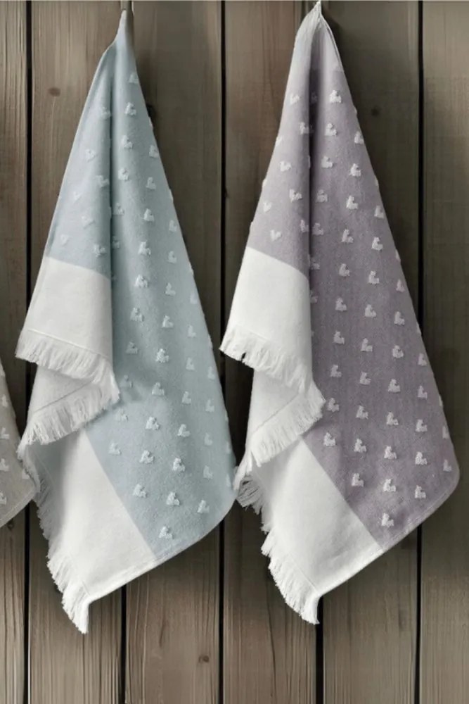 Ręcznik kuchenny HEARTS Różowy 50 x 70 cm