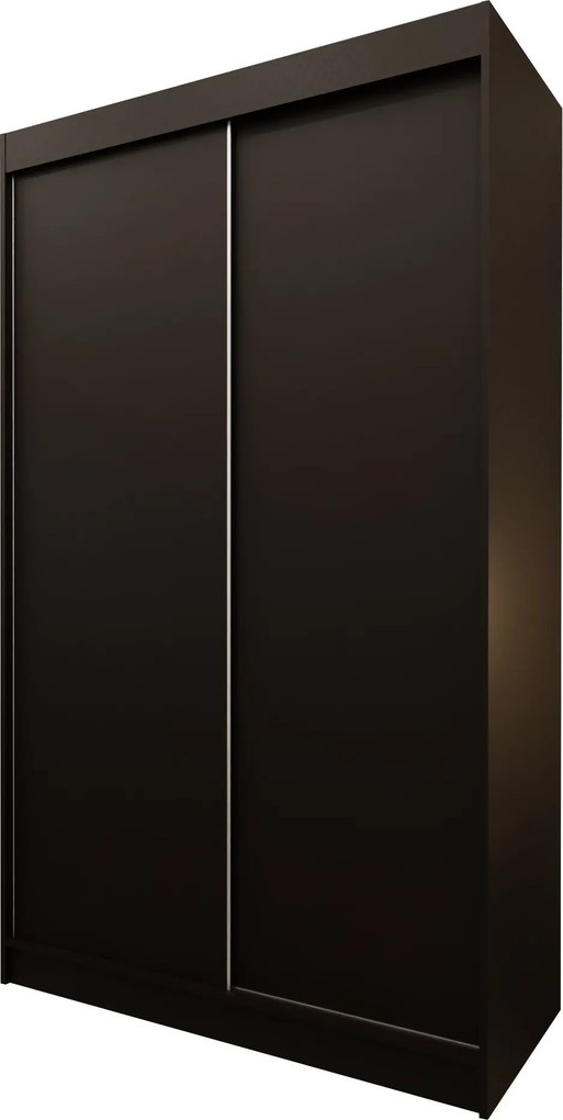 Szafa Przesuwna SOFIA 120 cm Szafa Dwudrzwiowa Czarna