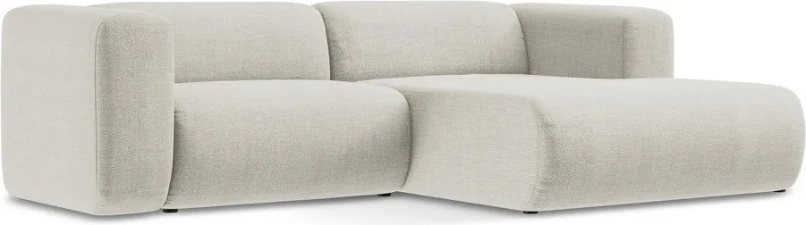 Beżowy narożnik (prawostronny/z szezlongiem) Ekahi – Makamii