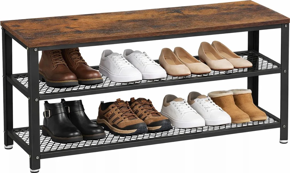 Szafka Na Buty Z Siedziskiem W Stylu Loft L6-C31