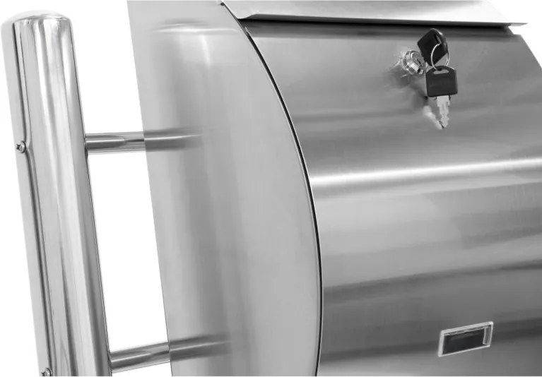 Skrzynka na listy stojąca ze stali nierdzewnej 126 cm