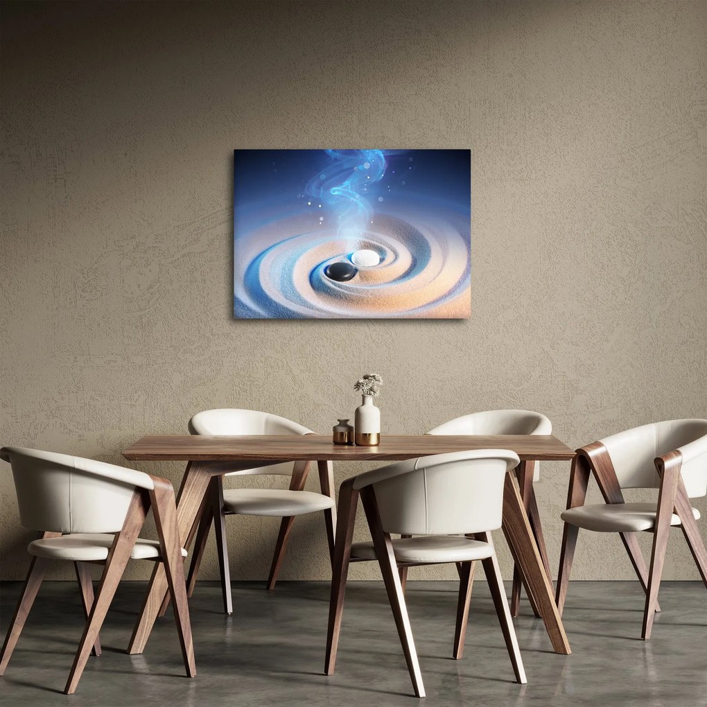 Obraz - Eteryczny yin-yang (70x50 cm)