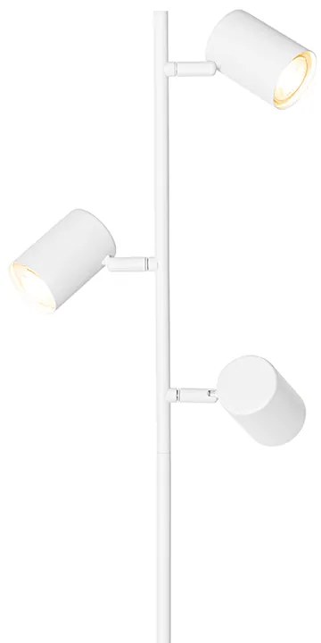 Nowoczesna lampa podłogowa biała 3-światłowa - Jeana Nowoczesny Oswietlenie wewnetrzne