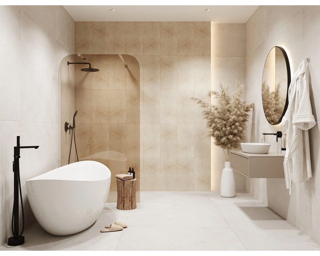 Ścianka prysznicowa WALK IN brązowa 8 mm MOLIS NATURE brown square MASSI I Różne rozmiary : Kolor profili kabiny - chrom / srebrny, Szerokość ścianki - 70 cm, Typ montażu - WALK in FIX (Do ściany)