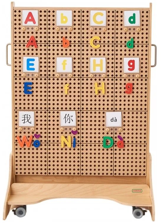 Masterkidz alfabet zestaw liter (dużych i małych) do paneli ściennych stem 122 el.
